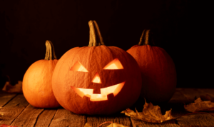 Halloween pompoenen